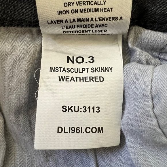 DL1961 x Jessica Alba Womens No. 3 Instasculpt Skinny Jeans Weathered size 28 - Picture 14 of 16